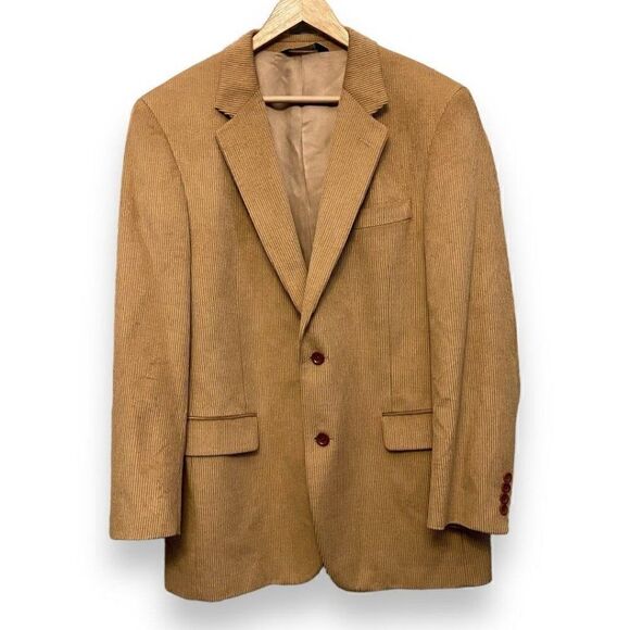 Jos A Bank Corduroy Sports Coat L42 Wool & Silk - Picture 1 of 10